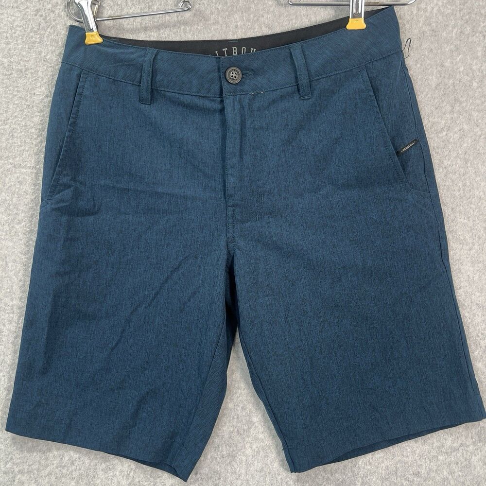 Tilly's Nitrous Black Stretch Hybrid Shorts swim teal blue Men 28